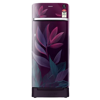 SAMSUNG Horizontal Curve 215 Litres 5 Star Direct Cool Single Door Refrigerator with Base Stand Drawer