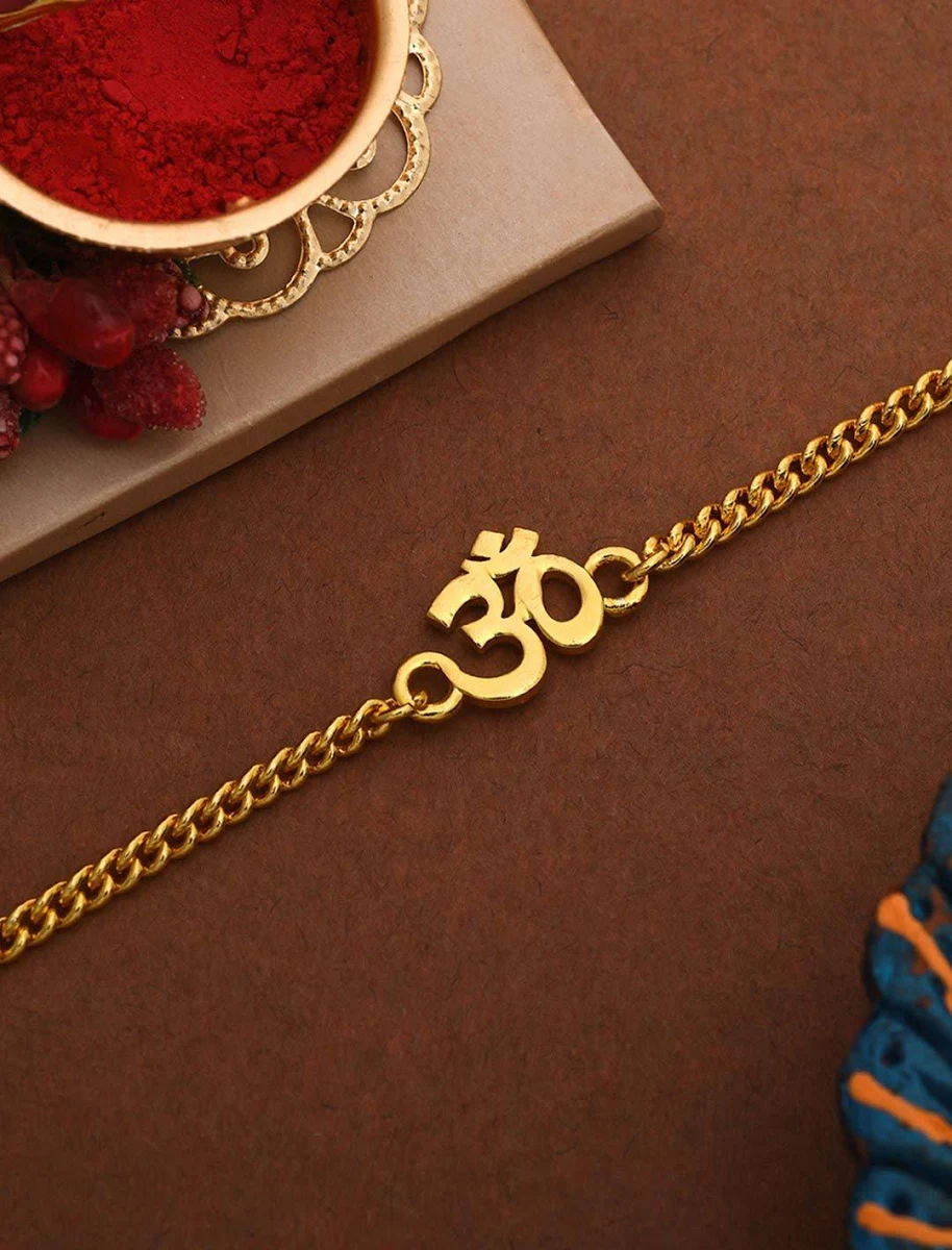 Religious Om Design Rakhi Set by Shubh